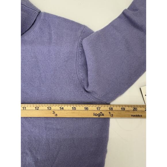 Sutton Studio Womens Sweater Size Large Wisteria Purple Turtleneck Cashmere NWTs - Picture 9 of 12